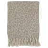 Chic Antique Decken & Plaids-Aix Plaid aus Garnüberschuss, Leopardmuster