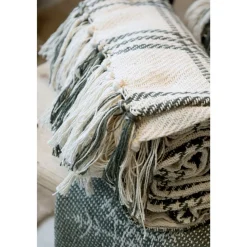 Chic Antique Decken & Plaids|Weihnachtsdeko-Aix Plaid, Decke aus recycelter Baumwolle