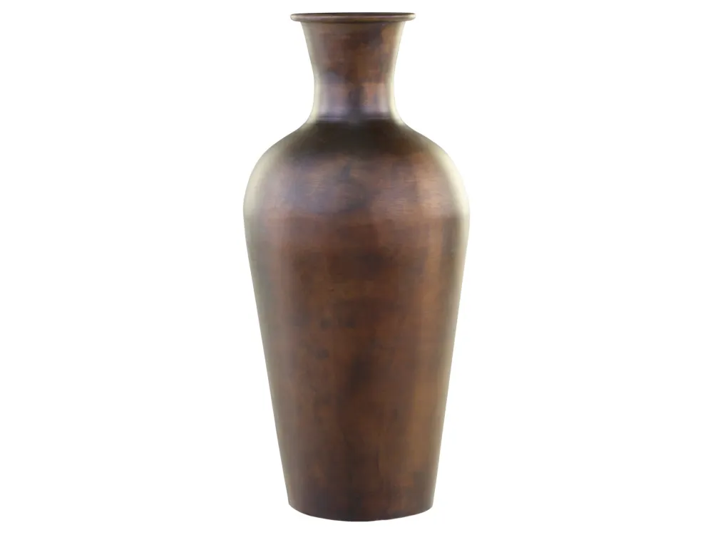 Chic Antique Vasen-Alte hohe Vase aus Aluminium