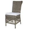 Chic Antique Stühle-Alter französischer Stuhl mit Sitzkissen
