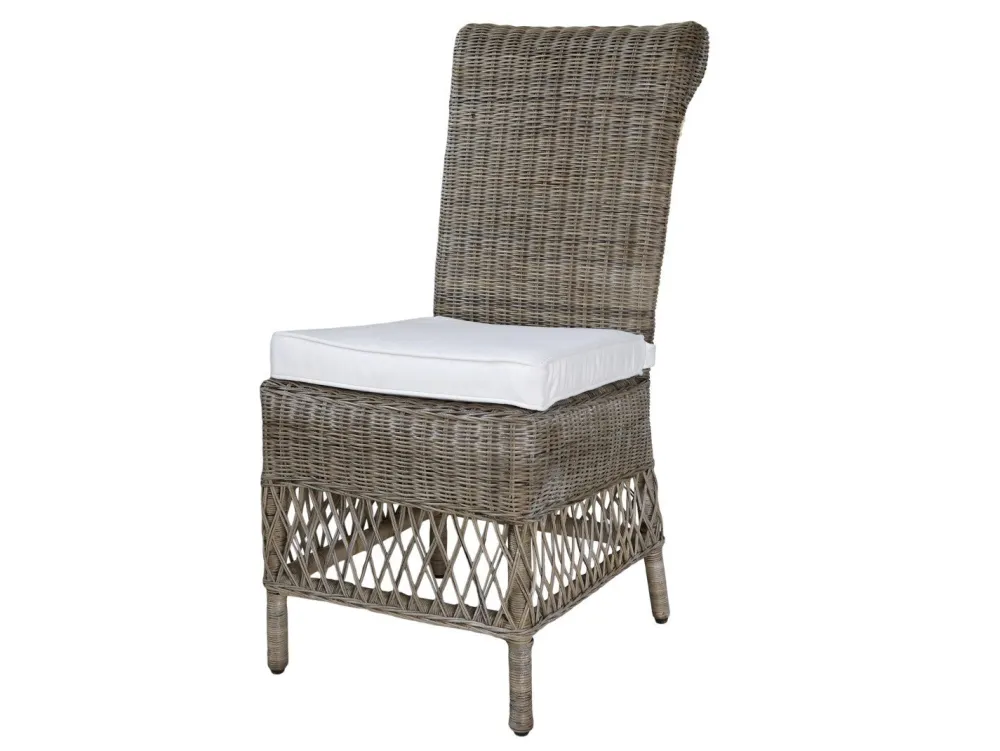 Chic Antique Stühle-Alter französischer Stuhl mit Sitzkissen
