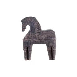 Chic Antique Deko-Objekte & Figuren-Altes Pferd mit Muster