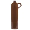 Chic Antique Vasen-Altfranzösische Flasche mokka mit Henkel