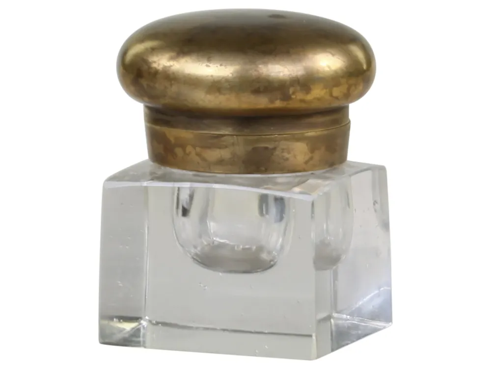 Chic Antique Vasen-Alt. franz. Vase mit Deckel Plain