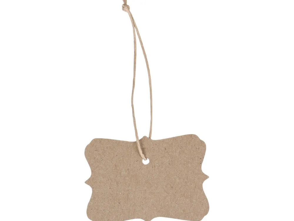 Chic Antique Einpacken, Verpacken-Anhänger mit gewellter Kante
