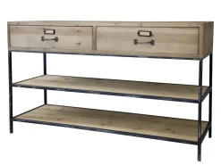 Chic Antique Konsolentische-Anrichtetisch mit 2 Schubladen und 2 Fächern
