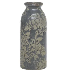 Chic Antique Gartendekoration|Vasen-Antibes Vase mit Blumenmuster