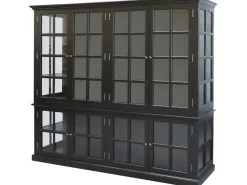 Chic Antique Schränke-antiker Vitrinenschrank Marseille 8 Türen