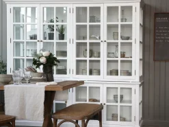 Chic Antique Schränke-antiker Vitrinenschrank Marseille 8 Türen
