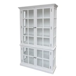 Chic Antique Schränke-antiker Vitrinenschrank Marseille 4 Türen