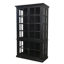 Chic Antique Schränke-antiker Vitrinenschrank Marseille 4 Türen