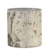 Chic Antique Windlichter-Antikes Windlicht mit Rillen aus Glas