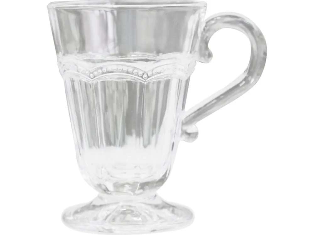 Chic Antique Trinkgläser|Geschirr & Tischdeko Skandinavisch-Antoinette Glas-Becher mit Perlenkante