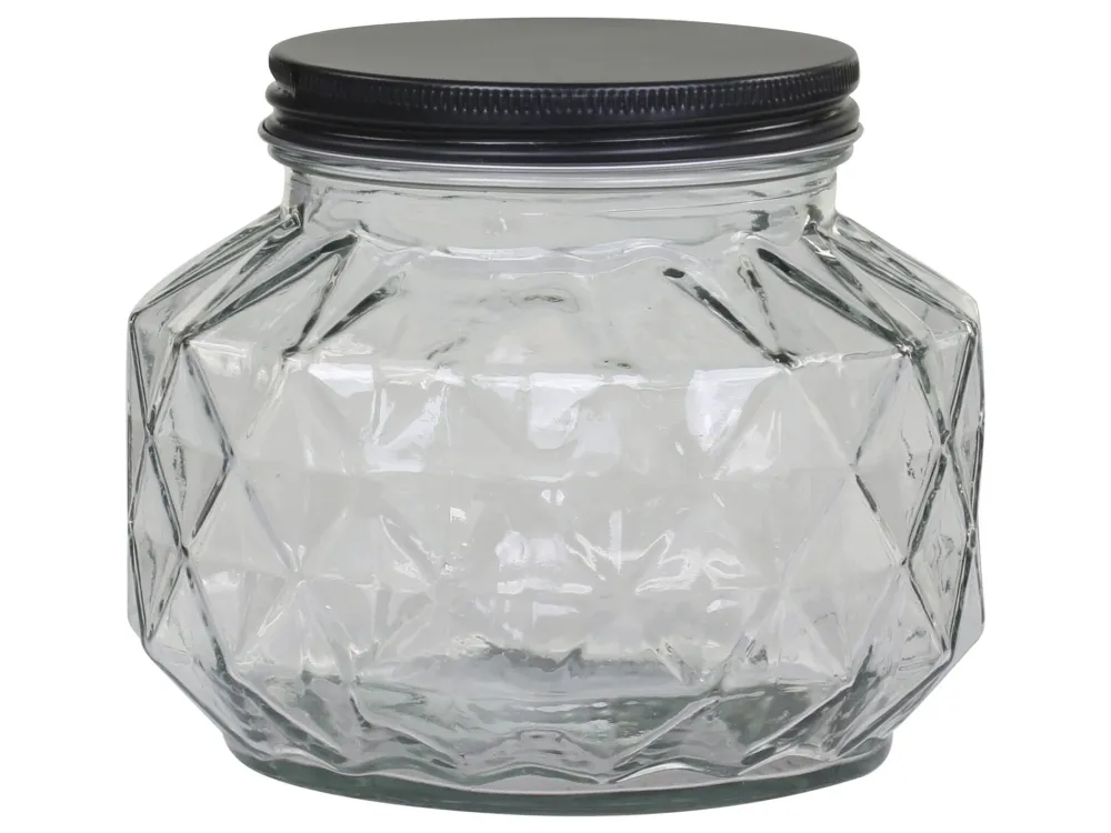 Chic Antique Vorratsgläser-Aufbewahrungsglas mit Diamantenschliff