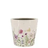 Chic Antique Blumentöpfe & Übertöpfe-Avignon Blumentopf mit Blumenmotiv