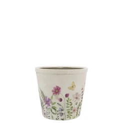 Chic Antique Blumentöpfe & Übertöpfe-Avignon Blumentopf mit Blumenmotiv
