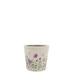 Chic Antique Blumentöpfe & Übertöpfe-Avignon Blumentopf mit Blumenmotiv