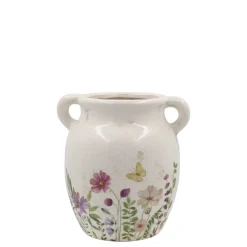 Chic Antique Blumentöpfe & Übertöpfe|Vasen-Avignon Kanne mit Blumenmotiv