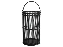 Chic Antique Laternen Für Garten Und Outdoor|Gartendekoration-Bambus Laterne schwarz