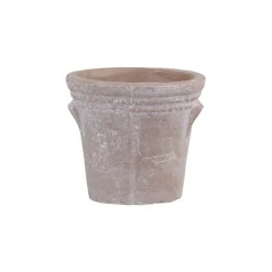Chic Antique Gartendekoration|Töpfe Und Pflanzgefäße-Übertopf mit Rillen in antiker Optik