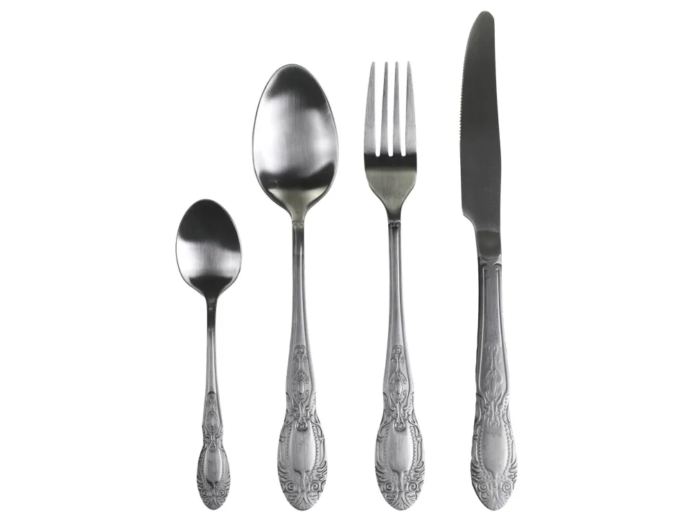 Chic Antique Besteck|Geschirr & Tischdeko Skandinavisch-Besteck mit Dekor 4er Set