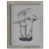 Chic Antique Bilderrahmen|Schilder, Wandbilder & Poster-Bild mit Pilzmotiv und Naturrahmen