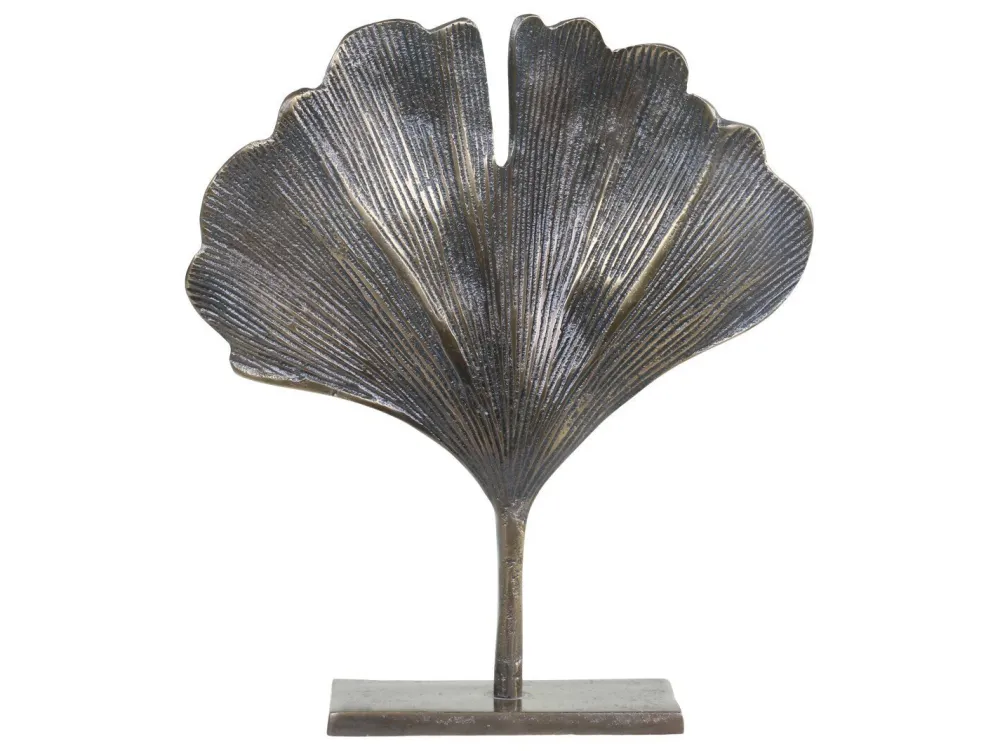Chic Antique Herbstdeko|Deko-Objekte & Figuren-Blatt Dekor auf Fuß