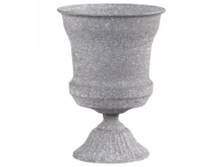 Chic Antique Gartendekoration|Töpfe Und Pflanzgefäße-Blumentopf auf Fuß mit Dekor