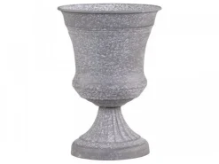Chic Antique Gartendekoration|Töpfe Und Pflanzgefäße-Blumentopf auf Fuß mit Dekor