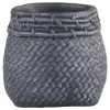 Chic Antique Blumentöpfe & Übertöpfe-Blumentopf Corte mit Flechtmuster am Rand