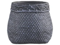 Chic Antique Blumentöpfe & Übertöpfe-Blumentopf Corte mit Flechtmuster am Rand