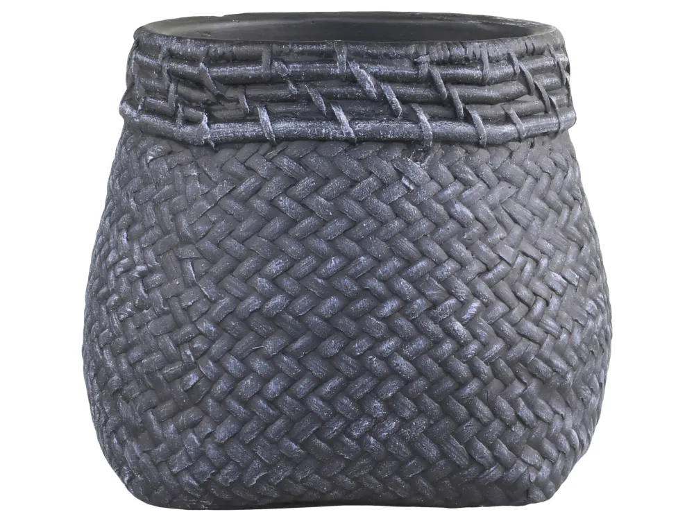 Chic Antique Blumentöpfe & Übertöpfe-Blumentopf Corte mit Flechtmuster am Rand