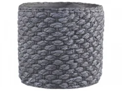 Chic Antique Blumentöpfe & Übertöpfe-Blumentopf Corte mit grobem Flechtmuster