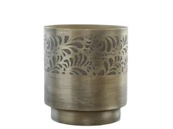Chic Antique Blumentöpfe & Übertöpfe-Blumentopf mit Muster aus Eisen