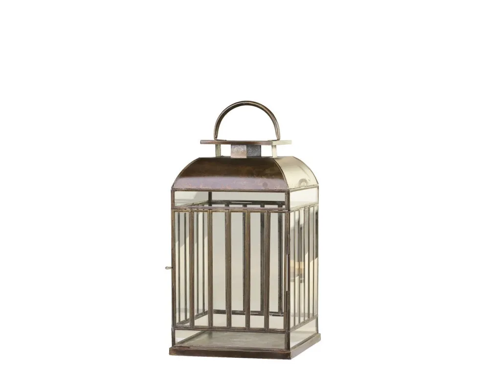 Chic Antique Laternen-Boden Laterne mit Streifen