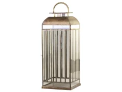 Chic Antique Laternen-Boden Laterne mit Streifen