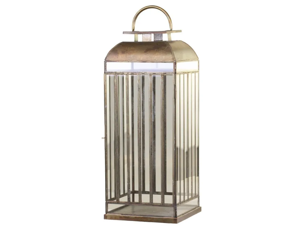 Chic Antique Laternen-Boden Laterne mit Streifen