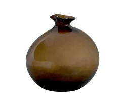 Chic Antique Vasen-Braune Vase aus Glas