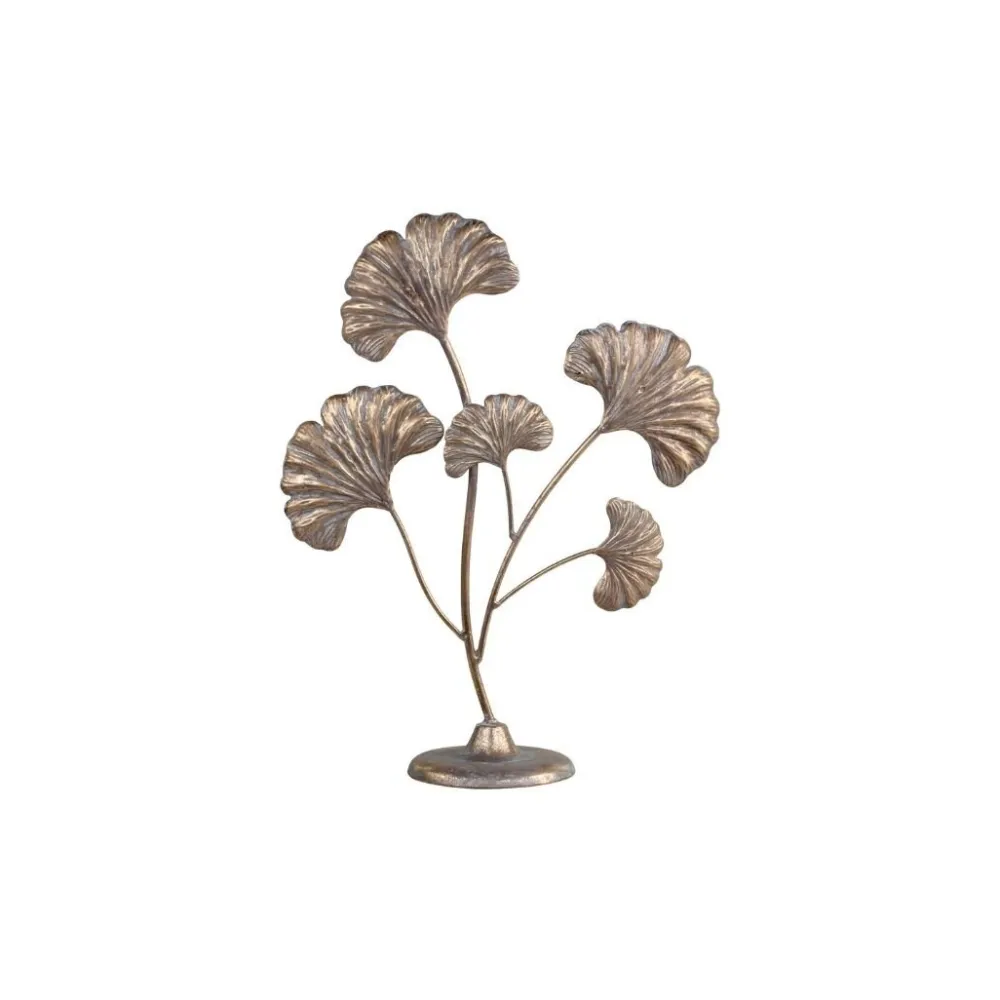 Chic Antique Herbstdeko|Deko-Objekte & Figuren-Dekor mit 5 Blättern aus Metall