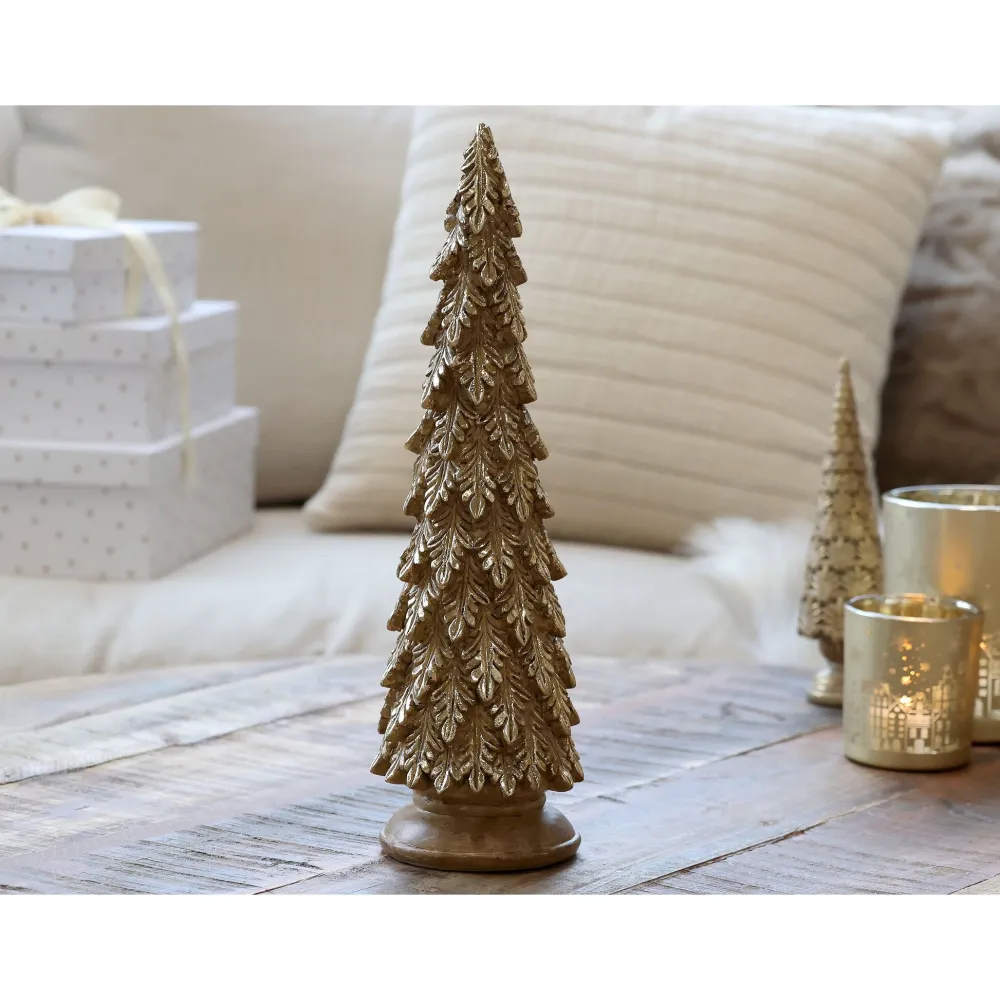 Chic Antique Weihnachtsdeko|Deko-Objekte & Figuren-Deko Weihnachtsbaum messingfarbig