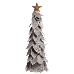 Chic Antique Deko-Objekte & Figuren|Weihnachtsdeko-Deko Weihnachtsbaum aus Birkenrinde mit Stern