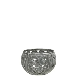 Chic Antique Teelichthalter-Eisen Teelichthalter mit Muster