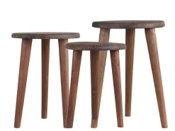 Chic Antique Hocker & Poufs-3er Set Grimaud Hocker