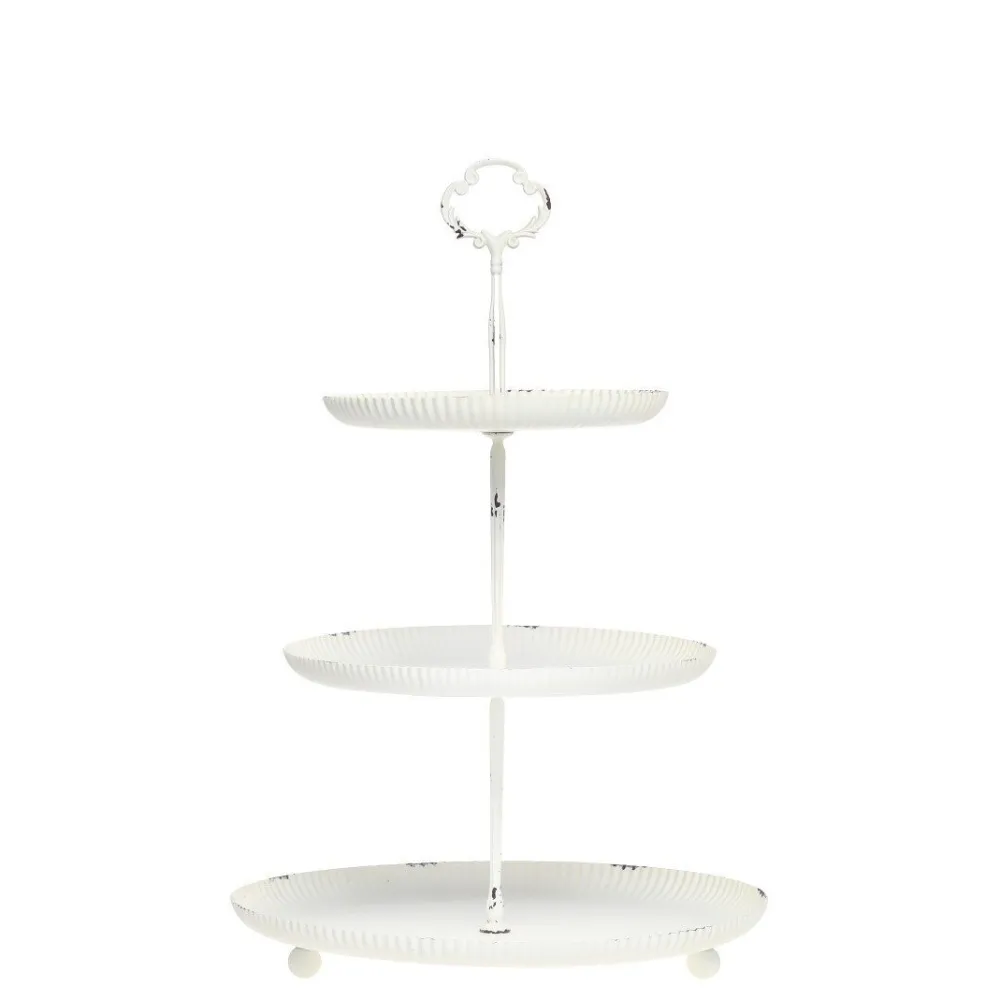Chic Antique Etageren & Kuchenplatten|Geschirr & Tischdeko Skandinavisch-Etagere mit drei Ebenen