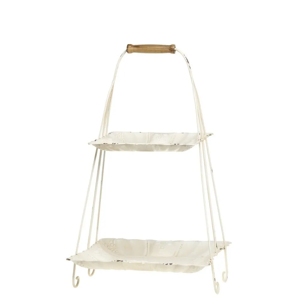 Chic Antique Etageren & Kuchenplatten|Geschirr & Tischdeko Skandinavisch-Etagere mit Henkel