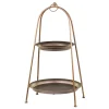 Chic Antique Etageren & Kuchenplatten|Geschirr & Tischdeko Skandinavisch-Etagere mit zwei Schalen
