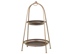 Chic Antique Etageren & Kuchenplatten|Geschirr & Tischdeko Skandinavisch-Etagere mit zwei Schalen