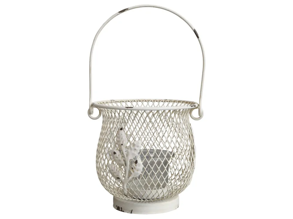 Chic Antique Windlichter-Fil De Fer Hurricane Windlicht mit Henkel