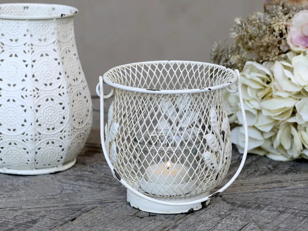 Chic Antique Windlichter-Fil De Fer Hurricane Windlicht mit Henkel