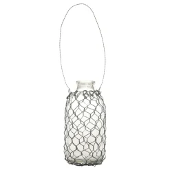 Chic Antique Teelichthalter|Windlichter-Fil de fer Windlicht aus Glas